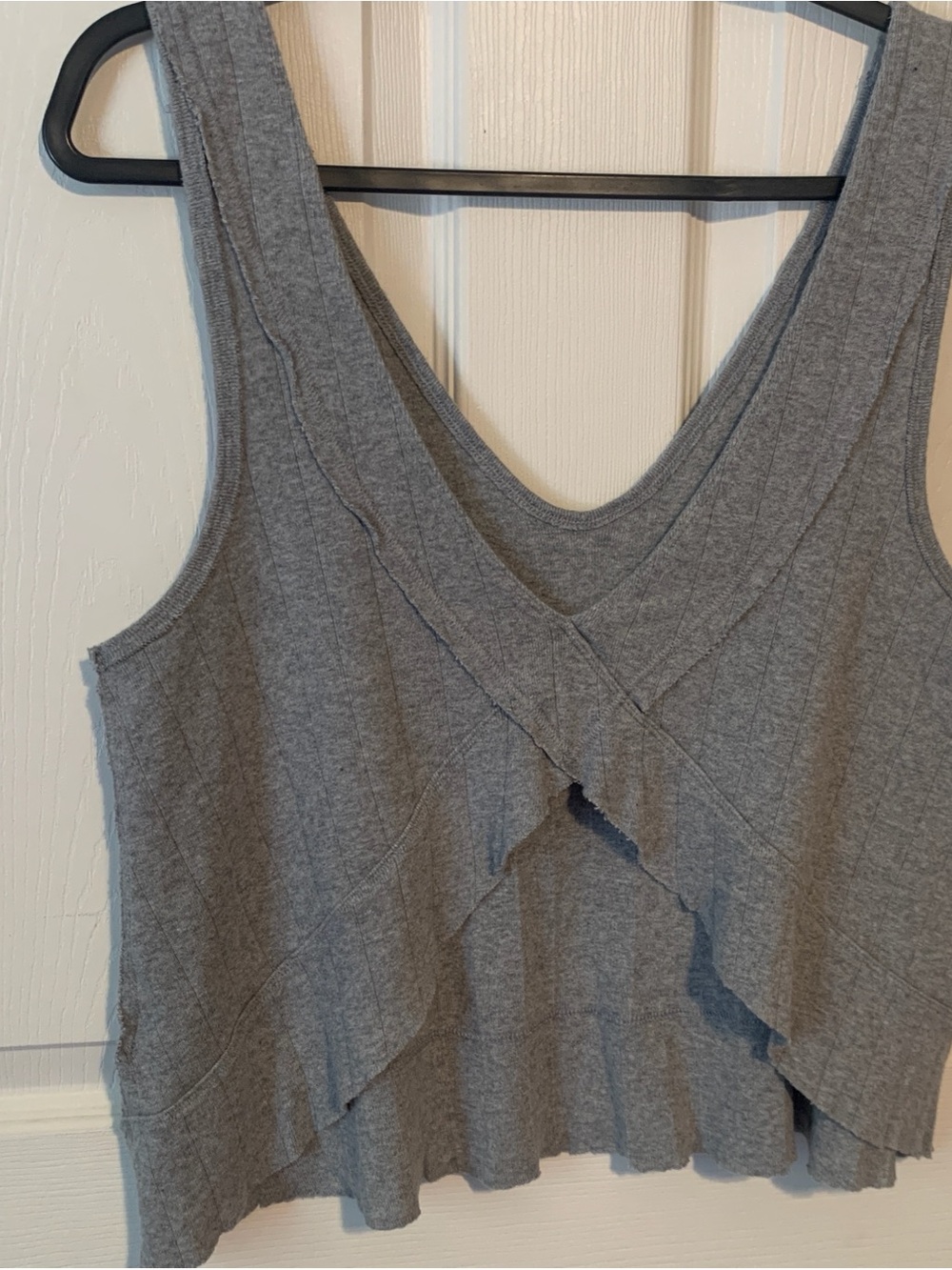 We The Free Gray Ribbed Cropped Tank - Picture 8 of 8